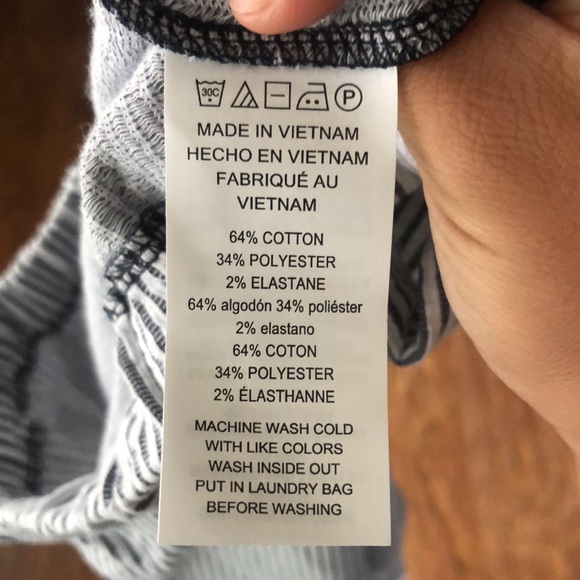 NWT Michael Kors navy striped top - Picture 6 of 7